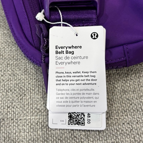 NWT Lululemon Everywhere Belt Bag In College Purple With Black Interior - Picture 9 of 9